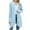Light Blue, variant on Uaswgudfs ​Women's Wool Blend Long Cardigan - Open Front Asymmetrical Hem Thermal Knit for Office & Daily Wear​