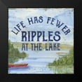 thumbnail image 2 of Reed, Tara 12x12 Black Modern Framed Museum Art Print Titled - Lake Living IV (ripples), 2 of 5