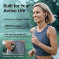 thumbnail image 2 of Wireless Earbuds, Bluetooth 5.4 in-Ear Earphones, Hi-Fi Stereo 4 ENC Noise Cancelling Mic, 40H Playtime Dual LED Display IPX7 Waterproof Headphones, USB-C Sport Ear Buds for iOS Android, 2 of 7