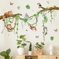 thumbnail image 1 of Runtoo Forest Animals Wall Decals Monkey Koala Tree Branch Wall Stickers Nursery Kids Room Classroom Wall Decor, 1 of 4