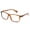Tortoise, variant on Newbee Fashion - Casual Simple Squared Durable Frames Temple Design Clear Eye Glasses