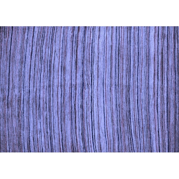 Ahgly Company Indoor Rectangle Abstract Blue Modern Area Rugs, 7' x 10'