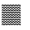 thumbnail image 1 of ABPHQTO chevron blanco y negro Cortina de ducha Cortina de ducha impermeable 160x180 cm, 1 of 2