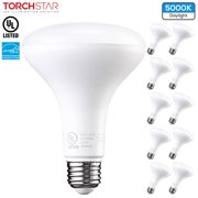 TORCHSTAR 10-Pack Dimmable BR30 LED Bulb, 8W=65W, 5000K Daylight, E26 Medium Base, Indoor Flood Light