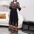 thumbnail image 1 of MYG Robe Longue Bohème d'Été Large Robe Maxi Swing Voyage Thaïlande Robe de Plage, 1 of 7