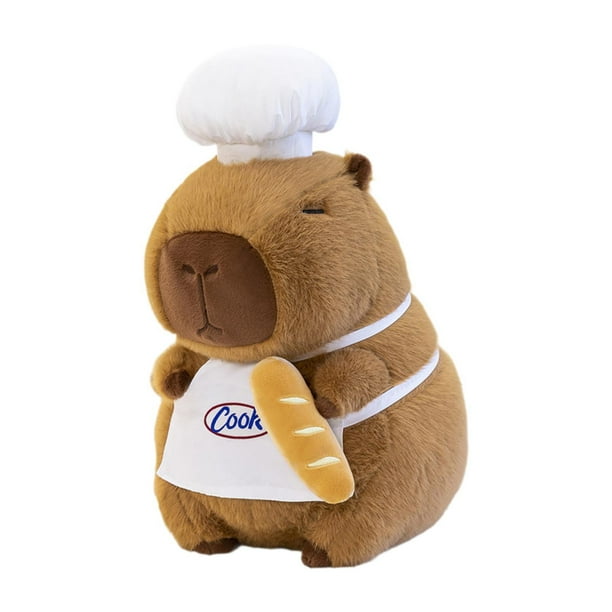 Capybara peluche juguete Capybara Plushie Capybara peluche juguete Capybara peluche Conjunto de chefs