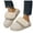 Beige, variant on Womens Slippers Memory Foam Anti-Skid Plush Scuff Slippers Soft Home Slip on Shoes