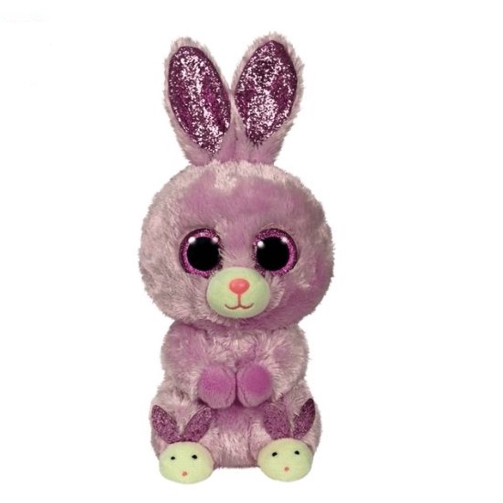 TY Beanie Boos - Easter 2021 Release - FUZZY the Purple Bunny with