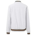 thumbnail image 5 of MIASHUI Veste Bomber Femme Légère Veste Zippée Manteau Décontracté Bomber, Blanc, TG, 5 of 5