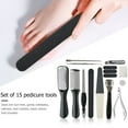 thumbnail image 2 of 15pcs Exfoliating Pedicure Peeling Foot Care Dead Skin Remover Foot Manicure Set, 2 of 9