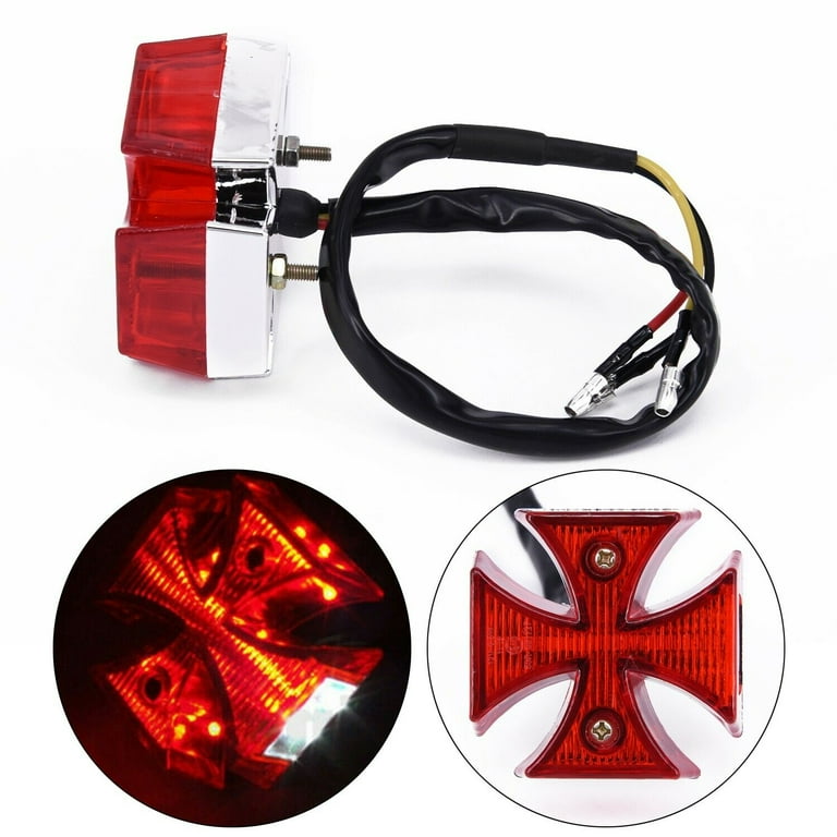 Iron Cross Tail Lights For Motorcycle Outlet Coupons www