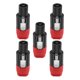 thumbnail image 3 of Conector de altavoz de 4 pines NL4FC, fácil de usar, multifunción, accesorios para dispositivos de audio Rojo, 3 of 9