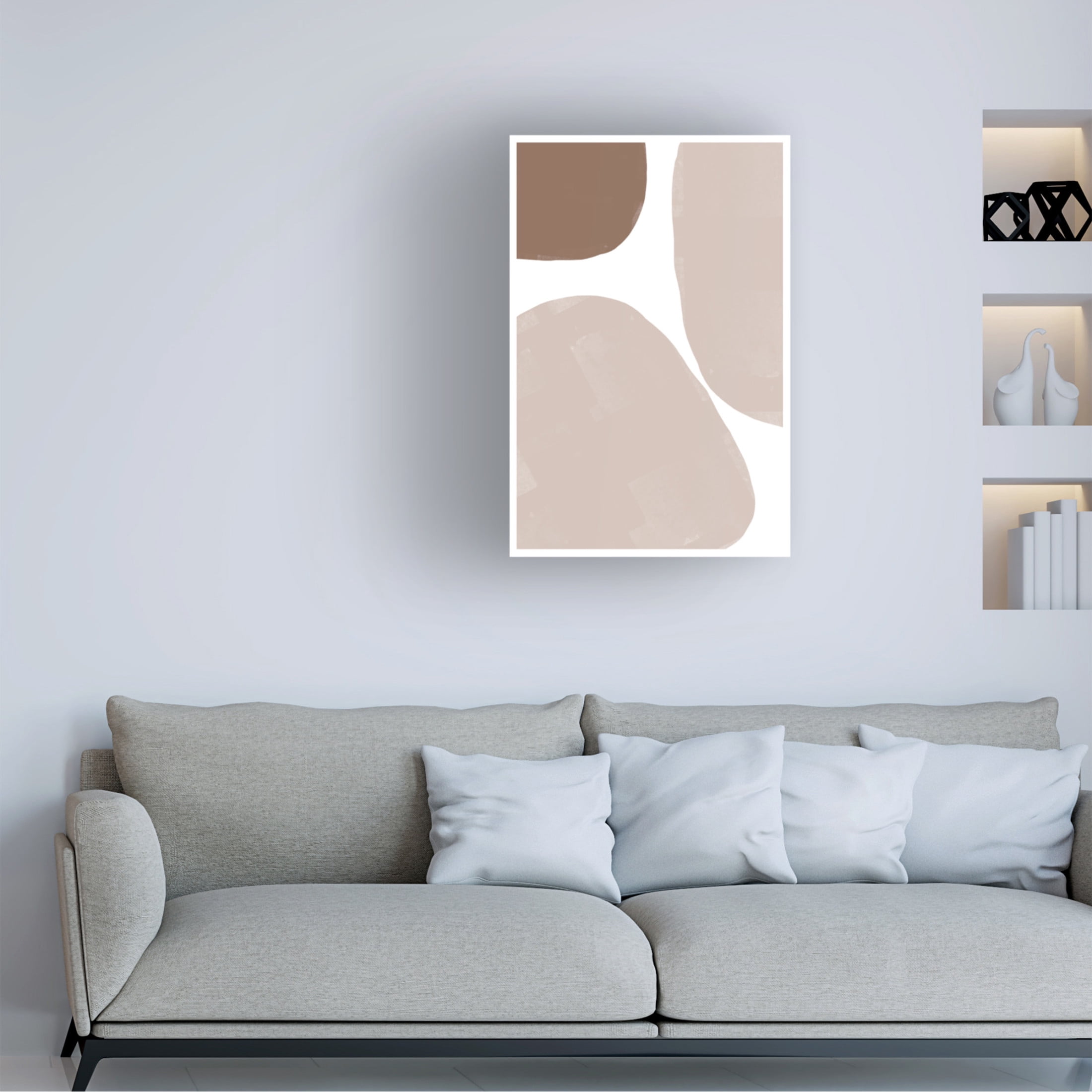 Trademark Fine Art THE MIUUS STUDIO Soft Composition No4 Canvas Wall Art