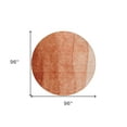 thumbnail image 3 of 8' Red Copper And Terra Cotta Round Ombre Washable Indoor Outdoor Area Rug, 3 of 5