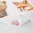 thumbnail image 5 of Erosebridal Bunny Quilt Full for Girls, Pink Rainbow Full Bedspread Sets, 3pcs 1 Coverlet and 2 Pillowcases, 5 of 7