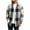 A04 Gray, variant on Fall Clothes for Men Long Sleeve Plaid Shacket Heavyweight Tartan Layering Jackets Street Style Vintage Block Check Overcoat