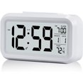 thumbnail image 1 of Despertador digital, Despertador matutino, Despertador digital silencioso alimentado por batería para niños y adultos, Pantalla LED grande, Calendario de temperatura (Blanco) JAMW Sencillez, 1 of 5