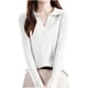 thumbnail image 2 of Suéteres de cachemira Wancir para mujer, jersey de lana merino 100 %, manga larga, cuello en V, jersey de punto ligero, 2 of 3