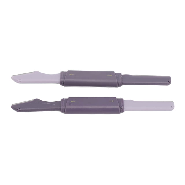 Cuchillo Recortador De Cejas, Recortador De Cejas De Acero Inoxidable, Lavable Con Agua, Extremos Dobles Con Cubierta Para Uso Diario