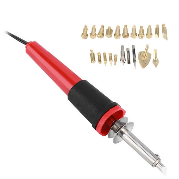 Wood Burning Tool Electric Soldering Iron Set Wood Burning Pen Engraving Carving Pyrography Tool 30WEU Plug AC220V