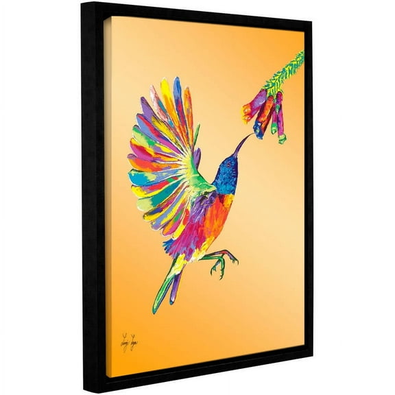 Linzi Lynn "Humming" Floater-Framed Gallery-Wrapped Canvas