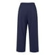 thumbnail image 4 of WILLBEST Pantalones Casuales de Mujer, de Cintura Alta, Acampanados, de Pierna Ancha, Estilo Capri, para Trabajo, de Negocios, Informales, Hasta el Tobillo, con Bolsillos para Uso Diario. Extra Grande, 4 of 5