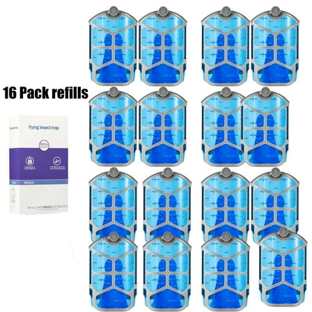 16pcs Indoor Fruit Fly Trap and Gnat Trap Cartridges