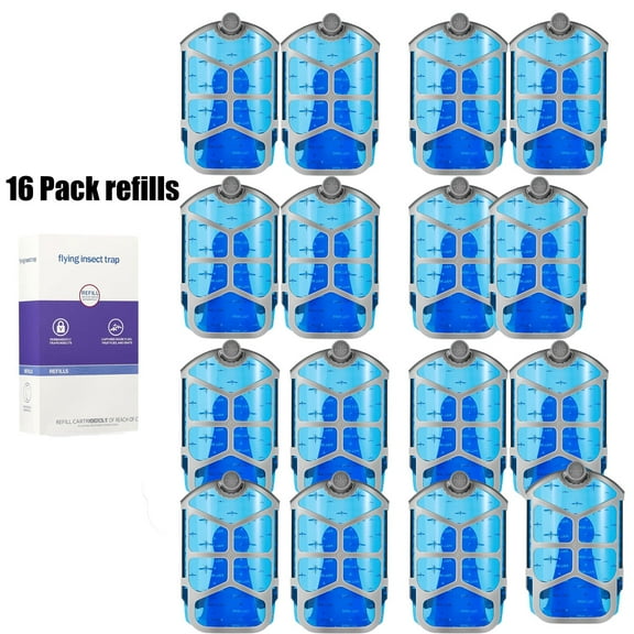 16pcs Indoor Fruit Fly Trap and Gnat Trap Cartridges