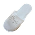 thumbnail image 3 of Disposable Close Toe Wedding Bride Slippers Travel Hen, 3 of 7