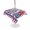 Pink, Blue, Red, White, variant on Outdoor Tablecloth with Umbrella Hole for Patio/Picnic/Party/Camping, 4th of July Waterproof Table Cloth Rectangle Table Cover Washable, Red Blue Gnomes Independence Day Stars Striped (60"x 120")