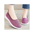 thumbnail image 6 of Gomelly Ladies Casual Shoes Knit Upper Trainers Mesh Walking Shoe Lightweight Sneakers Yoga Travel Flats Purple 7, 6 of 6