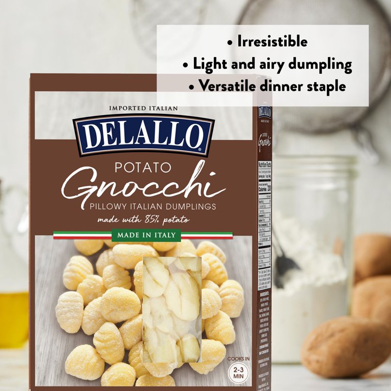 DeLallo Potato Gnocchi Pasta, 16 oz, Tri-color design - Walmart.com