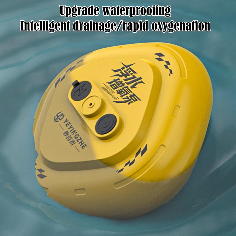 Live Bait Aerator,Automatic Pond Fountain Aerator Mini Aquarium Pump for Outdoor Fishing,Floating & Rechargeable Bait Bucket Aerators,Portable Channel Aquarium Aerators for Fish Tank