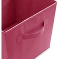 thumbnail image 3 of HOMESTO 11" Fabric Foldable Storage Cubes Bins - Hot Pink - (6 Pack), 3 of 9