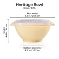 thumbnail image 5 of Tupperware Heritage 8-Cup Food Storage Bowl with Lid, Yellow, 5 of 9