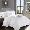 thumbnail image 2 of Chic Home CS7886-US Klara 6 Piece Comforter Set, White - Queen, 2 of 5