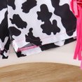 thumbnail image 4 of kpoplk Girls Clothes Summer 2 Piece Outfits Sleeveless Butterfly Knot Ruffle Hem Tops and Shorts Kids Short Sets 2-10 Years Size 2-3 Years,White, 4 of 9