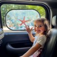 thumbnail image 3 of Yuyamidu Starfish Automotive Window Sunshades Blue Ocean Car Window Shades Shell Car Window Sun Shades for Kids 2 Piece Sunshade for Car Window Women Gifts, 3 of 7
