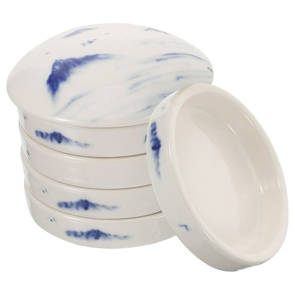 QIFULL 1Set Multi Ceramic Watercolor Mixing Palette Stackable Paint Palette Tray for Artist Pigment Storage