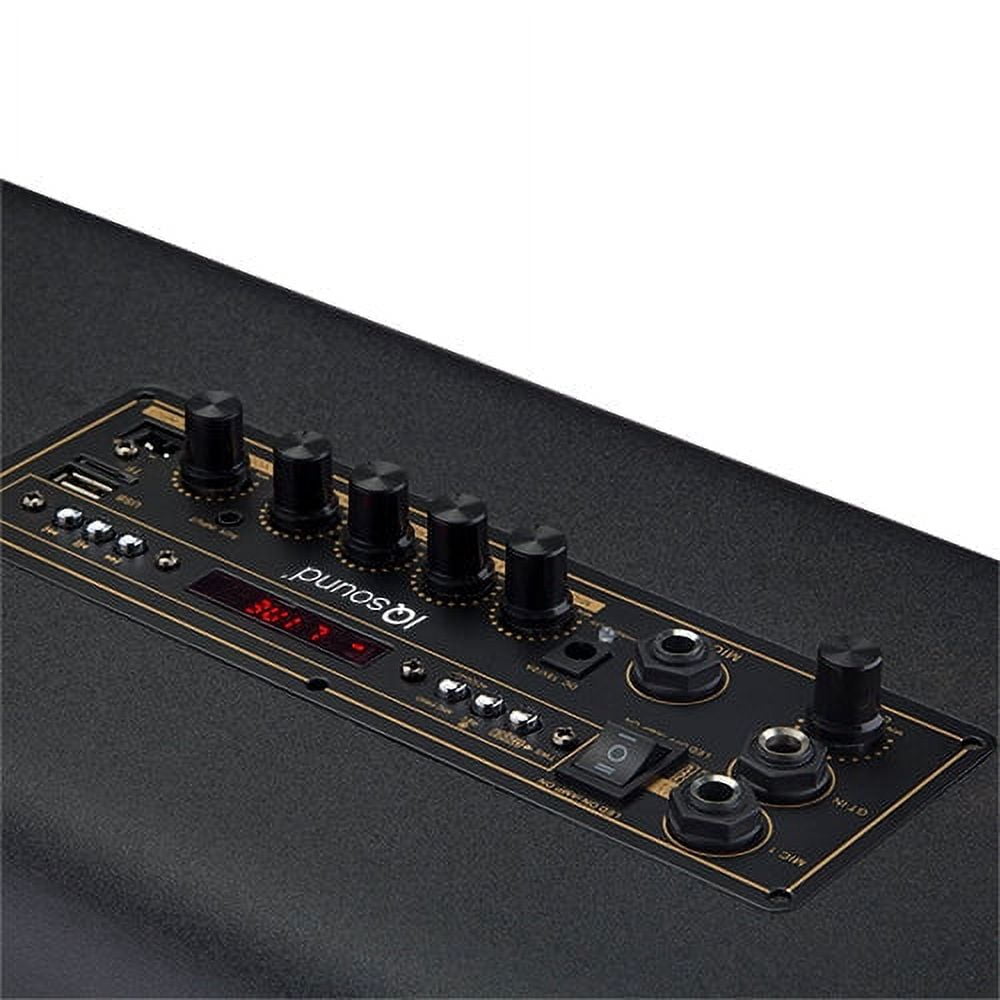 Portable PA System Karaoke Speaker with TWS FM Radio and LED Disco Ball (IQ-906K)