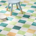 thumbnail image 6 of TOWN & COUNTRY PLAY Niko Checkmate Kid's Washable Area Rug, Soft & Plush, Safe Non-Slip Backing, Bedroom Rug, Dorm Decor, Playroom & Classroom Rugs, Green/Multi, 3'3"x5'2", 6 of 13