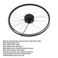 thumbnail image 3 of Kit de conversión de bicicleta eléctrica de rueda delantera, kit de motor de bicicleta eléctrica de 26 pulgadas, 48 V, 250 W, panel de kit de motor de bicicleta eléctrica, diseño a prueba de futuro, 3 of 14