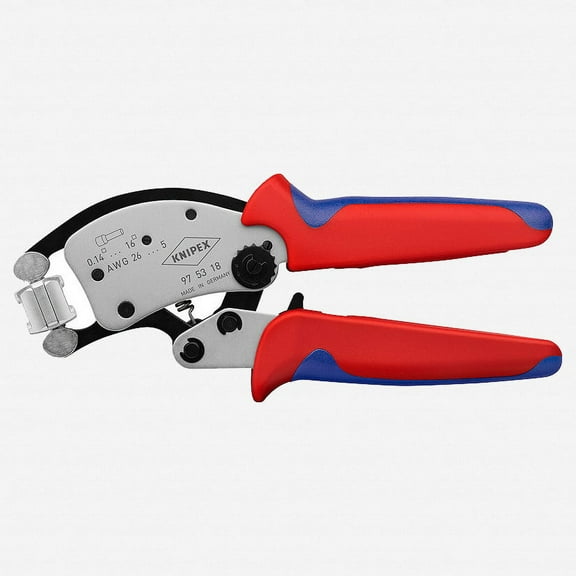 Knipex Twistor16 Self-Adjusting Crimping Pliers for End Sleeves