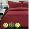 thumbnail image 2 of Unique Home 3 Piece ESTANCIA Ultrasonic Embossed Bed Spread Clearance bedding Comforter Duvet Set Fade Resistant, Super Soft, 118x106in (King,Burgundy), 2 of 5