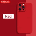 thumbnail image 1 of For iPhone 16 15 14 13 12 11 Pro Max Case Shelluxe Square Liquid Silicone Soft Cover For APPLE 11 12 13 Mini 14 15 16 Plus Cases Red For iPhone 14, 1 of 6