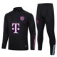 thumbnail image 1 of Season 23-24 Bayern home with long sleeve shirt set for kids with long sleeve set for adults black 2 M, 1 of 5