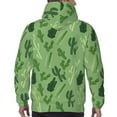 thumbnail image 5 of Hoodies for Men - green Cactus Pattern Long Sleeve Comfrt Men'S Fashion Hoodies & Sweatshirts, Sweatshirts for Men Hoodies Pullover Clothing Clothes with Pouch, 5 of 7