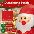 thumbnail image 4 of SPECSTAR Christmas Inflatable Outdoor Decoration, Packable Santa, Navidad Blow Up Yard Decor with Built-in LED Light for Lawn, Garden, Party, 4 of 7