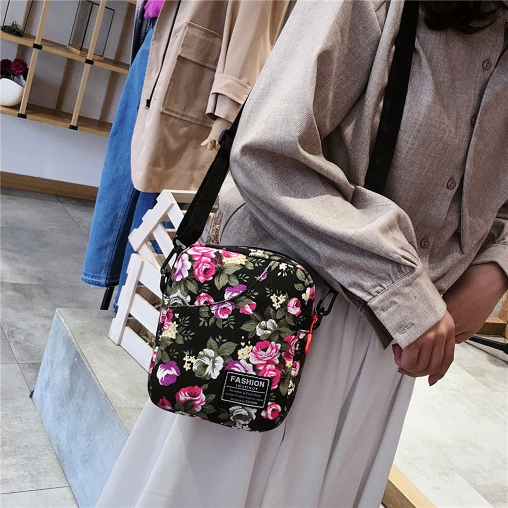Details about   Fashion Ladies Outdoor Sling Canvas Shoulder Bag Tote Lightweight Portable Bag 