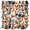 1A, variant on Cartoon Animal Stickers, Waterproof Animal Sticker for Water Bottle Laptop Phone Cases Planner Skateboard Luggage Helmet Party Favor Decor, Ideal for Adults Teens Teacher Rewards